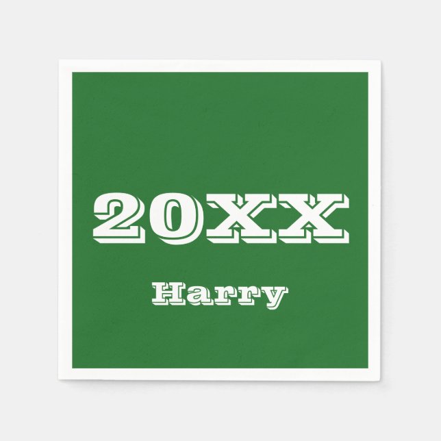 Personligen Napkins för påbörjande av studenten Pappersservett (Framsidan)