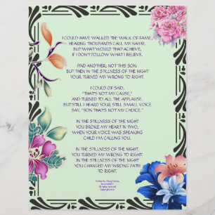 Personligen Narrow Road Poetry Papper
