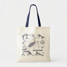 Personligen Nautical Old Sailor Tattoos Tygkasse