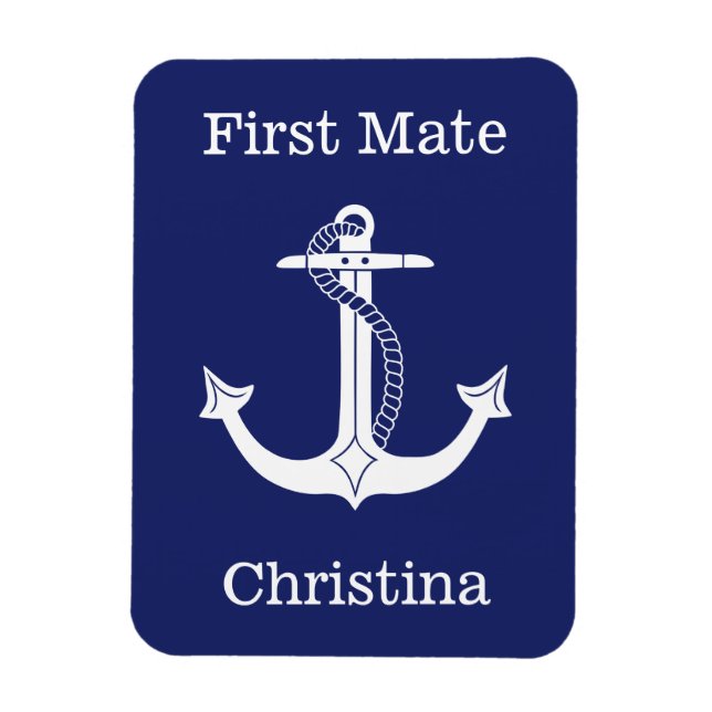 Personligen Nautisk första mät vit fästpunkt Magnet (Vertikal)