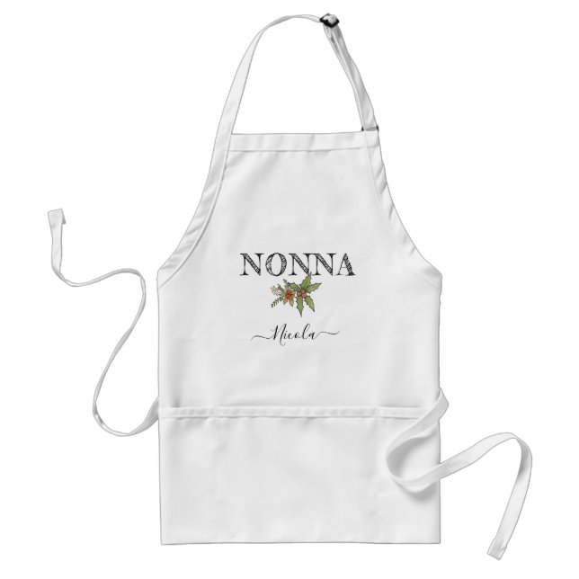 Personligen NNA Apron med fickor Förkläde (Framsidan)