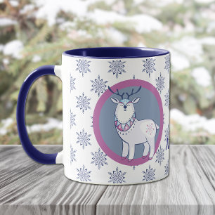 Personligen Nordic Stil Santa and Reindeer Mugg