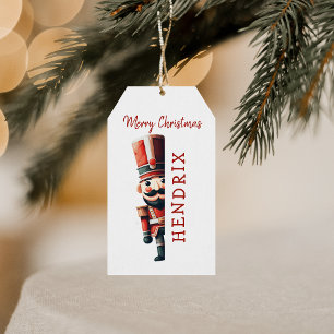Personligen Nutcracker jul Presentetikett