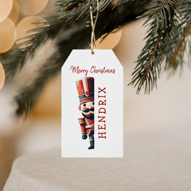 Personligen Nutcracker jul Presentetikett (Skapare uppladdad)