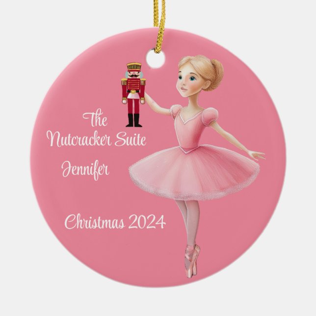 Personligen Nutcracker Suite Ballet Ornament (Framsidan)