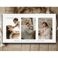 Personligen Ny förälder Baby 3 Photo Collage