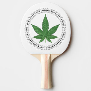 Personligen Ogräs Löv Träd Swirl Trim Pingisracket