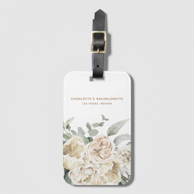 Personligen om  från partiet Bachelorette Helg Bagagebricka (Framsida vertikal)