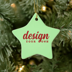 Personligen Ornament i julstjärnan anpassad design