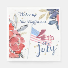 personligen Party Flagga Snyggt 4 juli Pappersservett