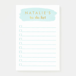 Personligen Penseldrag att göra lista Post-it Block