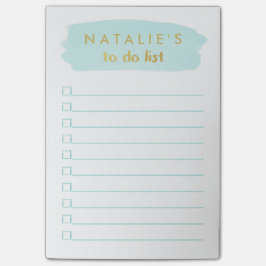 Personligen Penseldrag att göra lista Post-it Block