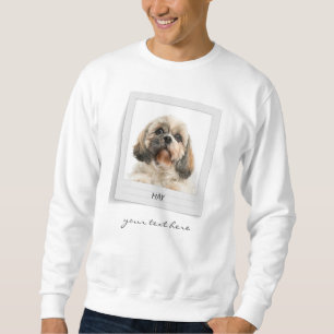 Personligen Pet Birthday Hund Photo Ram Lång Ärmad Tröja