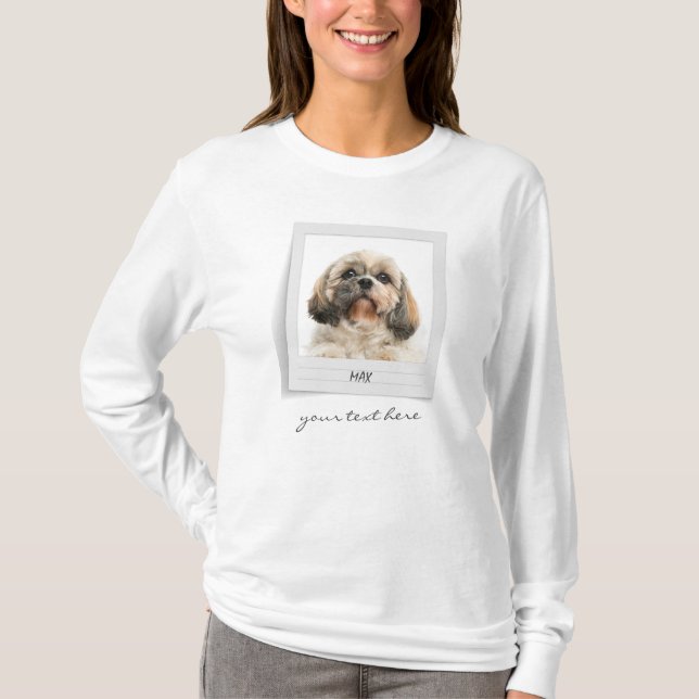 Personligen Pet Birthday Photo Ram Helgdag T Shirt (Framsida)
