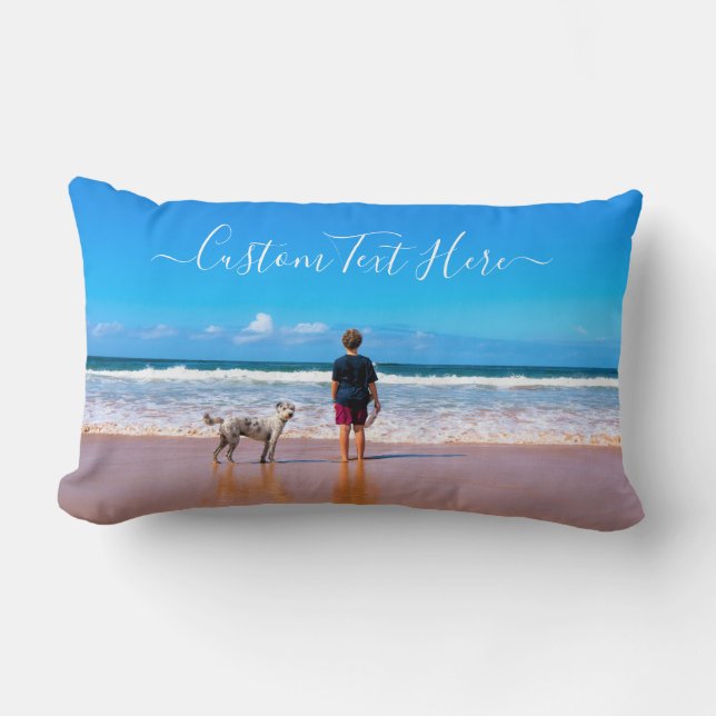 Personligen Pet Photo Pillow Anpassningsbar  Lumbarkudde (Framsida)