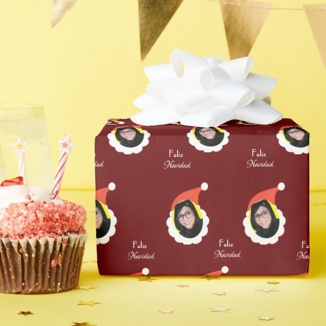 Personligen Photo ansikte Spanska Presentpapper (Födelsedagsfest)