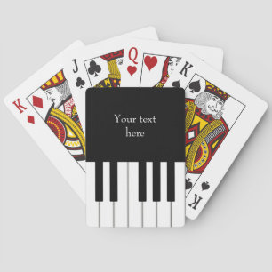 Personligen Piano Tangentbord Elegant Casinokort