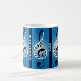Personligen Piano Teacher Gift funky  Kaffemugg