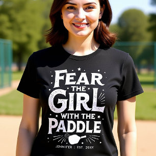 Personligen Pickleball Gift-nuny Typografi T Shirt