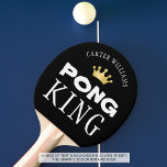 Personligen PING PONG KUNG Editable Black Pingisracket<br><div class="desc">Krona är mästare på att pinga pong med en personlig PONG KUNG paddel med ditt val av bakgrund färg. FÄRG CHANGE: Ändra bakgrunden i EDIT. ASSISTANS: Kontakta designern via Zazzle-Chatta eller makeitaboutyoustore@gmail.com om du vill att designen ska ändras.</div>