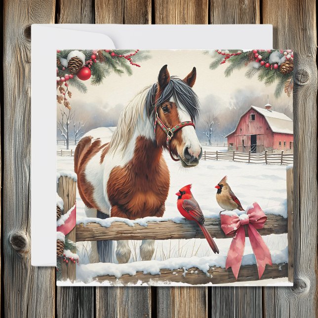 Personligen Pinto Horse and Cardinals (Skapare uppladdad)