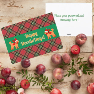 Personligen Play Doodle Golden Gult Hund Julkort