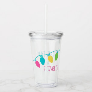 Personligen Preppy jul Ljus Take Away Mugg