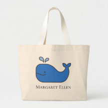 Personligen Preppy Nautical Blue Whale