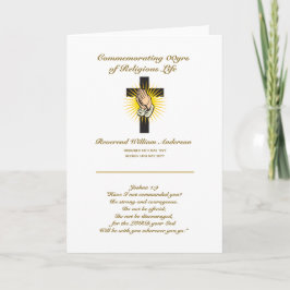 Personligen Priest Pension-kort, bibelverse Kort