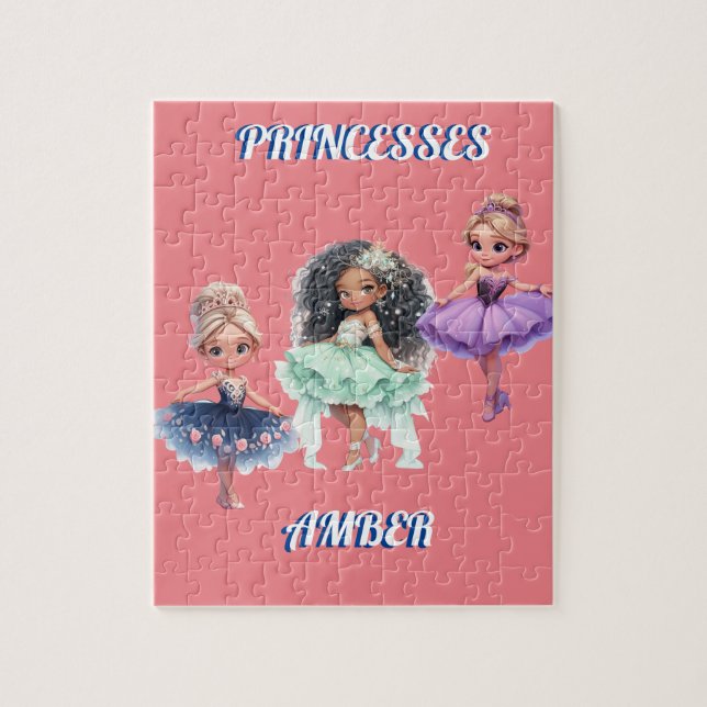 personligen "PRINCESS" Pussel (Vertikal)