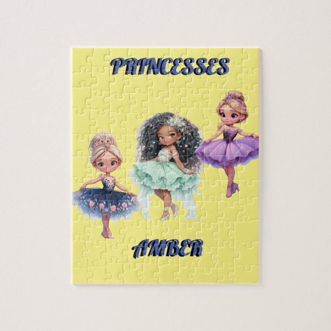 personligen "PRINCESS" Pussel (Vertikal)