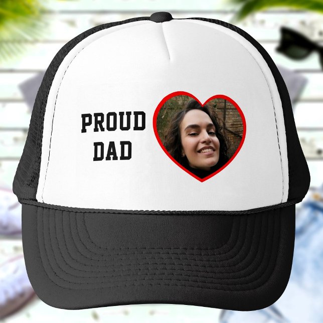 Personligen Proud Pappa Anpassningsbar Photo Text  Keps (Skapare uppladdad)
