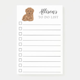 Personligen Pudel Hund att göra en lista över ef Post-it Block