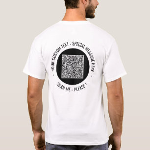 Personligen QR-kod och Anpassningsbar-text T-Shirt