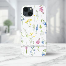 Personligen Quaint Vintage Wildblommor Foliage