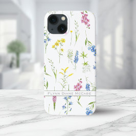 Personligen Quaint Vintage Wildblommor Foliage