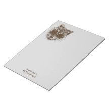 Personligen Raccoon Woodland Creature Teckning