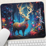 Personligen Rainbow Swirl Forest Hjort Musmatta<br><div class="desc">Omvandla arbetsytan till en magisk sfär med den här musknappen för personlig med en stor hjort som är försedd med snurrande regnbåge färg, som är inställd i en förändrad skog. Den pulserande utformningen och den mystiska stämningen skapar en fängslande scen, inspirerande kreativitet och . Gör det till din rätta genom...</div>