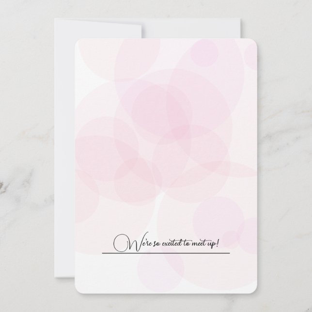 Personligen Ram födelsedag i vacker vattenfärg Inbjudningar (Baksida)