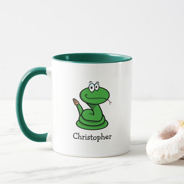 Personligen Rattle Snake Mugg (Med munk)