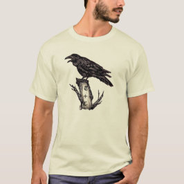 Personligen Raven T Shirt, Striking Original Art T Shirt