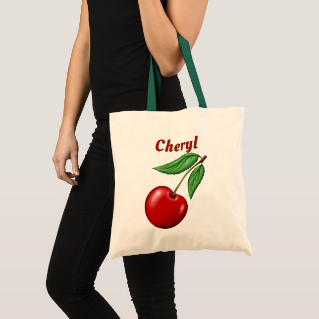 Personligen Red Cherry Budget Tygkasse (Framsida (produkt))