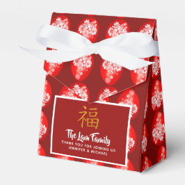 Personligen Red Egg Ginger Fu Party Favor Boxes Presentaskar