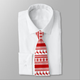 Personligen Red Nordic Print Reindeer Slips