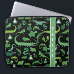Personligen Reptile Amphibian Animal Bards Laptop Fodral<br><div class="desc">Personligen Reptile Amphibian Animal Mönster Laptop sleeve. www.SamAnnDesigns.com</div>