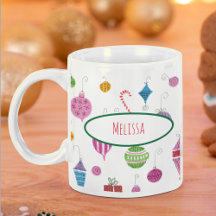 Personligen Retro Nostaltic jul Ornaments