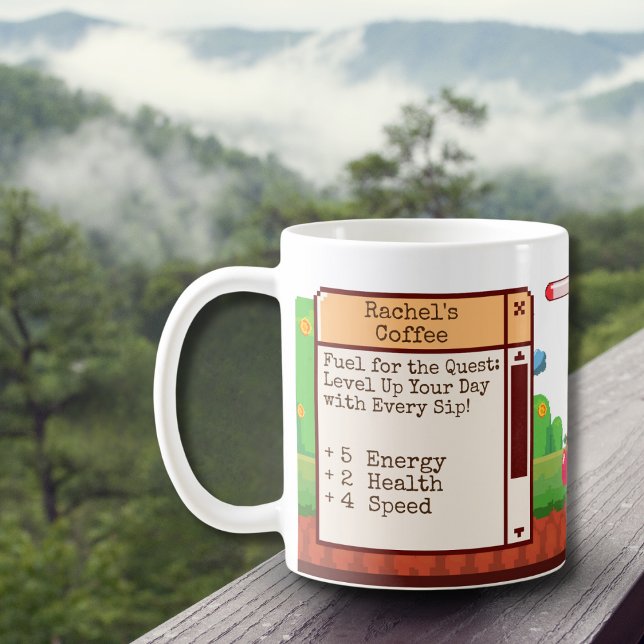 Personligen Retro Pixel-spel Kaffemugg (Skapare uppladdad)