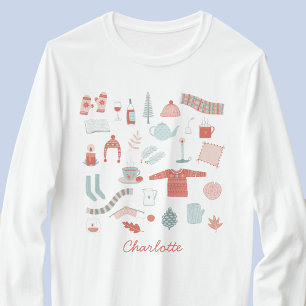 Personligen Retro Scandinavian Hygge T Shirt