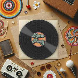 Personligen Retro ThLED Party Inbjudningar