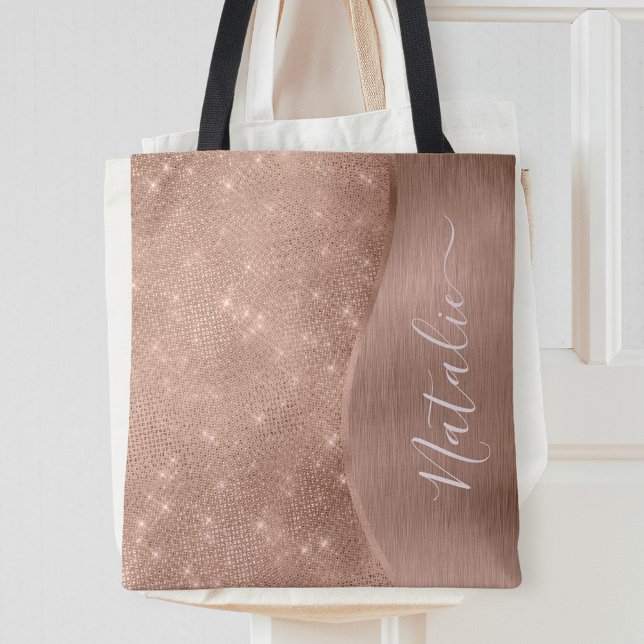 Personligen Ro Guld Glitter Tygkasse (Skapare uppladdad)